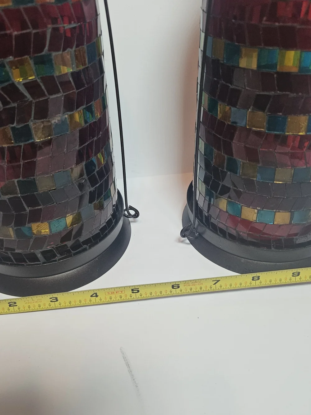 Pier 1 Imports Morrocan Lanterns Large Hang or Table Accent Glass Mosaic